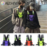 Reflective Tactical Bag Belt Bag Pouch Packs Men Women Streetwear Vest Chest Bag