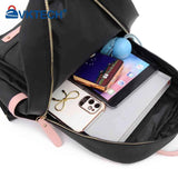 Vintage Large Capacity Backpack Female Casual Rucksack Bookbag