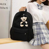 Waterproof Nylon Backpack Large Capacity Student Schoolbag