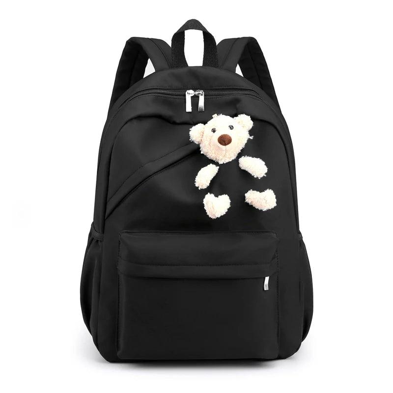 Waterproof Nylon Backpack Large Capacity Student Schoolbag