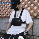 Unisex Streetwear Vest Chest Rig Bag Oxford Cloth Waistcoat Hip Hop Pouching Bag