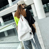 New Canvas Women Men Backpack Light Travel Backpack Students School Bags