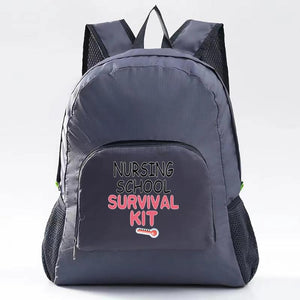 Print Nurse Lightweight Folding Backpack Repellent Bag Men Women