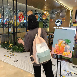 Women's Large Capacity Waterproof Nylon Backpack