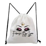 Cartoon Print Drawstring Backpack for Girls