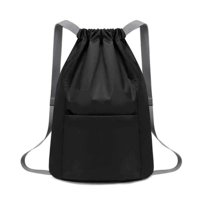 Oxford Drawstring Backpack School Gym Drawstring Bag & Shoe Pocket
