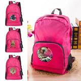 Waterproof Foldable Backpack Japan Cat Pattern Lightweight Pack for Travel