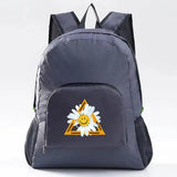 Portable Foldable Backpack Ultralight Climbing Travel Hiking Bag Daisy Pattern