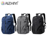 Men USB Charging Laptop Backpack Waterproof School Bag