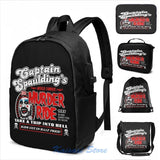 Funny Captain Spaulding Murder Ride USB Charge Backpack