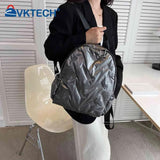 Quilted Women Casual Daypack College Rucksack Waterproof Shoulder Backpack