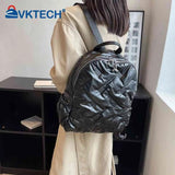 Quilted Women Casual Daypack College Rucksack Waterproof Shoulder Backpack