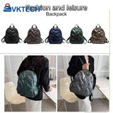 Quilted Women Casual Daypack College Rucksack Waterproof Shoulder Backpack