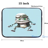 Funny Graphic Crazy Frog Backpack USB Charge School Travel Laptop Bag