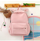 Solid Rabbit Backpack Personalized Embroidered Name Large Capacity