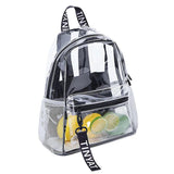 Transparent PVC Backpack Women's Jelly Bag Waterproof Beach Schoolbag