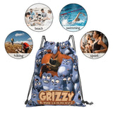 Grizzy And The Lemmings 1 Backpacks Cord Bag Women'S Bags Bag Bags Women Pouch D