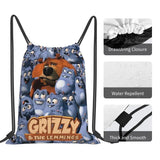 Grizzy And The Lemmings 1 Backpacks Cord Bag Women'S Bags Bag Bags Women Pouch D