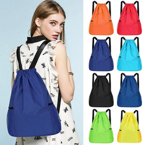 Women Sports Drawstring Bags Portable Fitness Backpack Waterproof Gym Bag