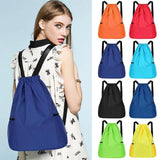 Women Sports Drawstring Bags Portable Fitness Backpack Waterproof Gym Bag