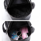 Mini Backpacks Women PU Leather Small Backpack Female Back Pack