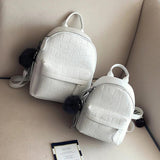 Mini Backpacks Women PU Leather Small Backpack Female Back Pack