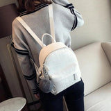 Mini Backpacks Women PU Leather Small Backpack Female Back Pack