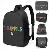 YHLQMDLG - Bad Bunny USB Charge Backpack