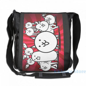 Funny Graphic Print Battle Cats USB Charge Backpack