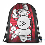 Funny Graphic Print Battle Cats USB Charge Backpack