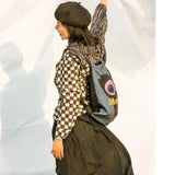 Vintage Nylon Monkey Backpack Shoulder Bag Softback