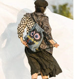 Vintage Nylon Monkey Backpack Shoulder Bag Softback