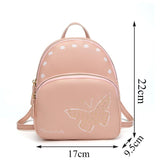 Solid Mini Backpack Casual Small Bags For Women Girls All-match Bags