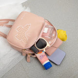 Solid Mini Backpack Casual Small Bags For Women Girls All-match Bags