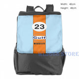 Gulf Oil Racing Graphic Print Shoulder Bag for Men Women