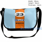 Gulf Oil Racing Graphic Print Shoulder Bag for Men Women