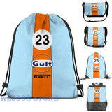 Gulf Oil Racing Graphic Print Shoulder Bag for Men Women