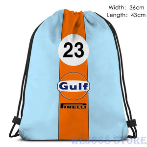 Gulf Oil Racing Graphic Print Shoulder Bag for Men Women