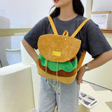 Canvas Mini Small Backpack Badge Girl Backpack