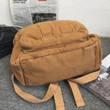 Vintage Casual Backpack Women Travel Bag High Capacity Solid Women's Backpack