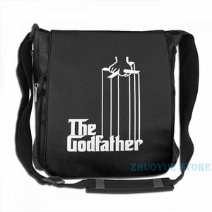 Funny Godfather USB Charge Backpack School Travel Laptop Bag