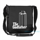 Funny Godfather USB Charge Backpack School Travel Laptop Bag