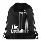 Funny Godfather USB Charge Backpack School Travel Laptop Bag