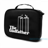 Funny Godfather USB Charge Backpack School Travel Laptop Bag