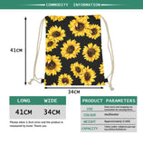 3D Dog Print Mini Backpack Drawstring Bag Women Men Travel Softback