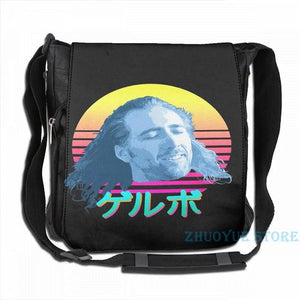 Nicolas Cage USB Charge Backpack Funny Graphic Print School Travel Laptop Bag