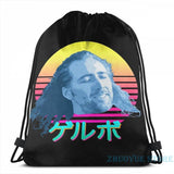 Nicolas Cage USB Charge Backpack Funny Graphic Print School Travel Laptop Bag