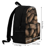 Student School Laptop Backpack Nuts Texture