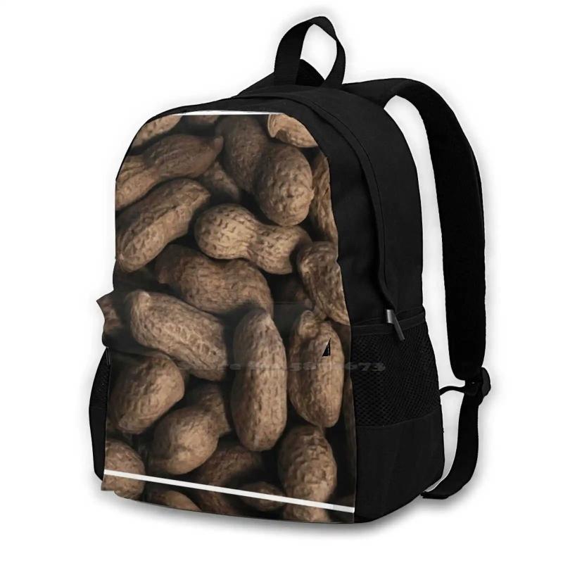 Student School Laptop Backpack Nuts Texture