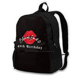 Naughty 40Th Birthday Large Capacity Backpack Laptop Travel Bags